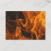 Carte De Visite Flammes et feu (Dos)