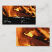 Carte De Visite Flammes et feu (Devant / Derrière)