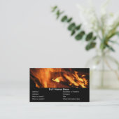 Carte De Visite Flammes et feu (Debout devant)