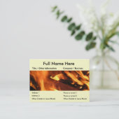 Carte De Visite Flammes et feu (Debout devant)