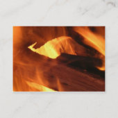 Carte De Visite Flammes et feu (Dos)
