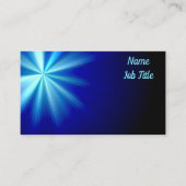 Carte De Visite Flare bleu clair sur bleu foncé (Devant)