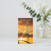 Carte De Visite Flashs d'électricité de foudre pour électriciens (Debout devant)