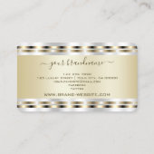 Carte De Visite Flashy Gold et Silver Effects Professional (Dos)