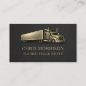 Carte De Visite Flatbed Truck Driver Professional (Devant)