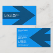 Carte De Visite Flèche - 0099FF bleu (Devant / Derrière)