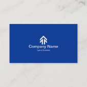 Carte De Visite Flèche de l'onglet Couleur - bleu marine (Dos)