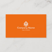 Carte De Visite Flèche de l'onglet Couleur - orange (Dos)