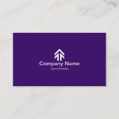 Carte De Visite Flèche de l'onglet Couleur - Violet profond (Dos)