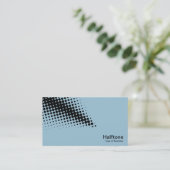 Carte De Visite Flèche demi-teinte - Noir avec bleu pâle 9dc6d8 (Debout devant)