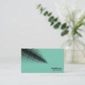 Carte De Visite Flèche demi-teinte - Noir avec vert clair 7dcfb6 (Debout devant)