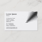 Carte De Visite Flèche demi-teinte - Noir et Blanc (Dos)