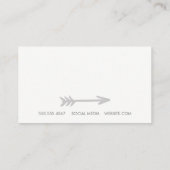 Carte De Visite Flèche grise (Dos)