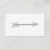 Carte De Visite Flèche grise (Devant)