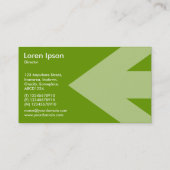 Carte De Visite Flèche (mixte) - Vert 669900 (Dos)