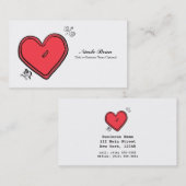 Carte De Visite Flèche Moderne & Saint-Valentin Amour Chic (Devant / Derrière)