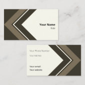 Carte De Visite Flèche rétro Brown de lumière logique (Devant / Derrière)