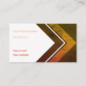 Carte De Visite Flèche rétro orange logique (Dos)