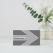Carte De Visite Flèche v2 - Gris (Debout devant)