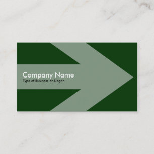 Carte De Visite Flèche v2 - Vert foncé