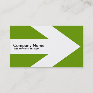 Carte De Visite Flèche v3 (Blanc) - Vert 669900