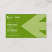 Carte De Visite Flèche v3 (crème) - Vert 669900 (Dos)