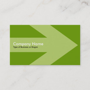 Carte De Visite Flèche v3 (crème) - Vert 669900