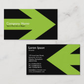 Carte De Visite Flèche v3 (Martian Green) - Noir (Devant / Derrière)