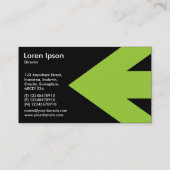Carte De Visite Flèche v3 (Martian Green) - Noir (Dos)
