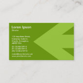 Carte De Visite Flèche v3 (vert martien) - vert 669900 (Dos)