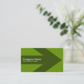 Carte De Visite Flèche - Vert 669900 (Debout devant)