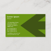 Carte De Visite Flèche - Vert 669900 (Dos)