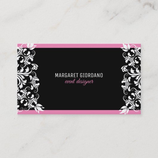 Carte De Visite Flèches blanches classiques (Devant)