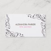 Carte De Visite Flèches Brown foncées (Devant)