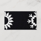 Carte De Visite Flèches de climatisation soleil et flocon de neige (Dos)