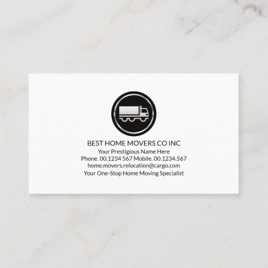 Carte De Visite Flèches de déplacement de la maison créative (Dos)