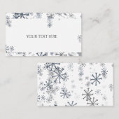 Carte De Visite Flèches de neige modernes (Devant / Derrière)