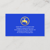 Carte De Visite Flèches Or Icônes de plomberie Or (Dos)