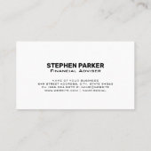 Carte De Visite Flèches stocks | Graphique d'analyse (Dos)