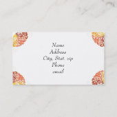 Carte De Visite Flèches stylées (Dos)