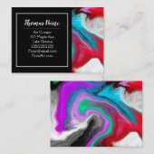 Carte De Visite Fléchissement de couleur (Devant / Derrière)