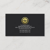 Carte De Visite Fléchissement de l'or Stock Exchange Graphique fin (Dos)