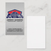 Carte De Visite Fleet of Semi Trucks | Transport (Devant / Derrière)