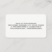 Carte De Visite Fleet of Trucks | Blue Metallic Texture (Dos)