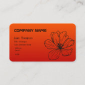 Carte de visite FLEUR (Devant)