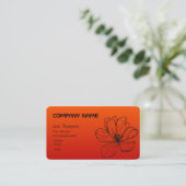 Carte de visite FLEUR (Debout devant)
