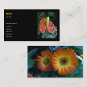Carte De Visite fleur (Devant / Derrière)