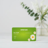 Carte de visite fleur (Debout devant)