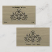 Carte De Visite Fleur 1 (Devant / Derrière)