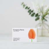 Carte De Visite Fleur Abstraite (Debout devant)